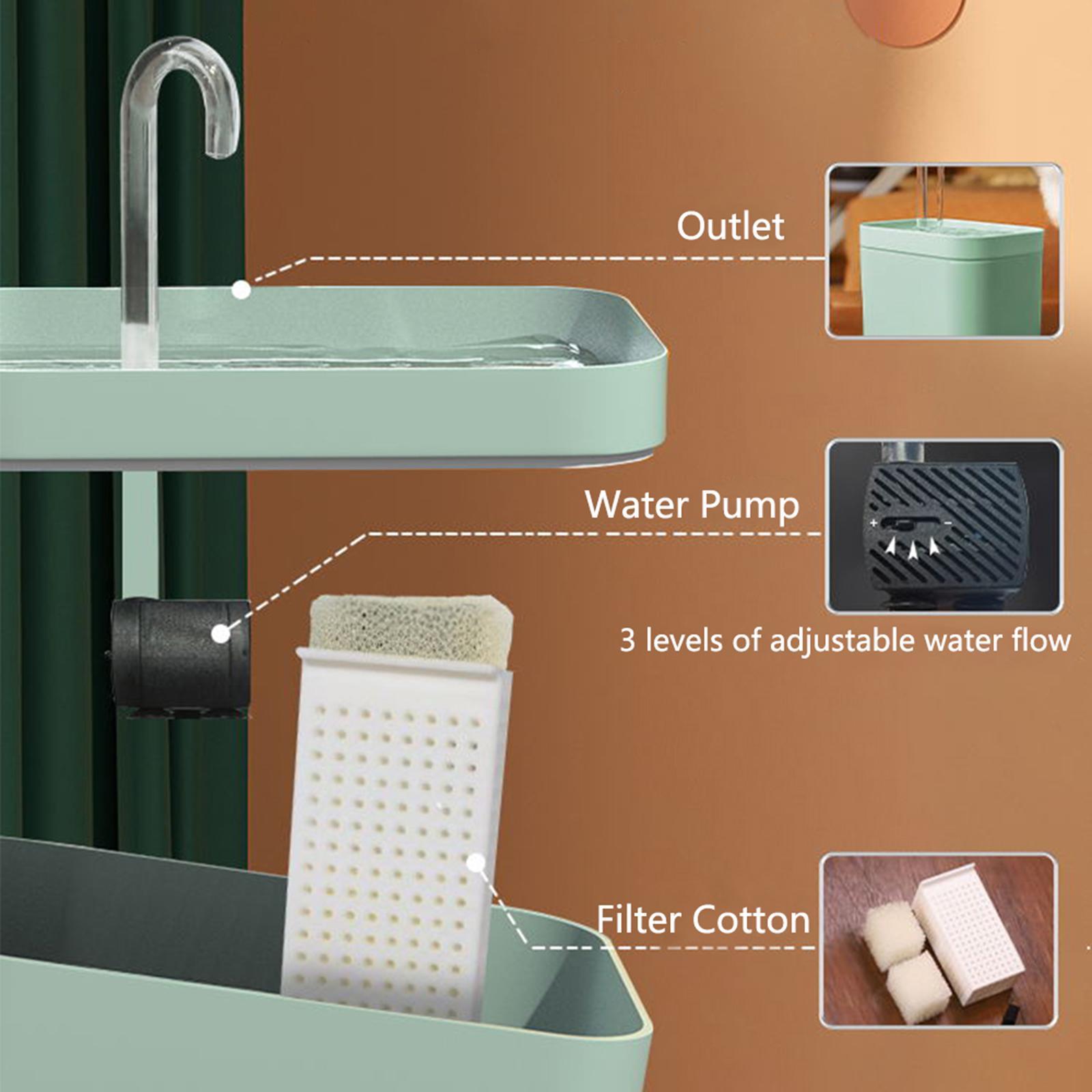Automatic Cat Water Fountain Water Dispenser Silent Drinking Water