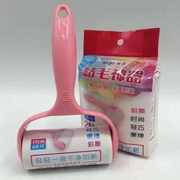 Cây Lăn Bụi Làm Sạch Quần Áo, Ga Giường, Sofa, Lông Chó Mèo - Tặng Kèm 2 Lỗi Thay Thế