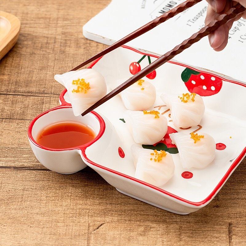 ĐĨA VUÔNG NGĂN CHẤM️ĐĨA SỨ