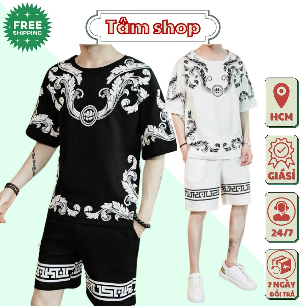 Đồ Bộ Thể Thao Nam Nữ HOA VĂN LÁ - Set Quần Áo bốn mùa đẹp cao cấp mặc nhà đi chơi thoải mái 05 (TÂM SHOP)