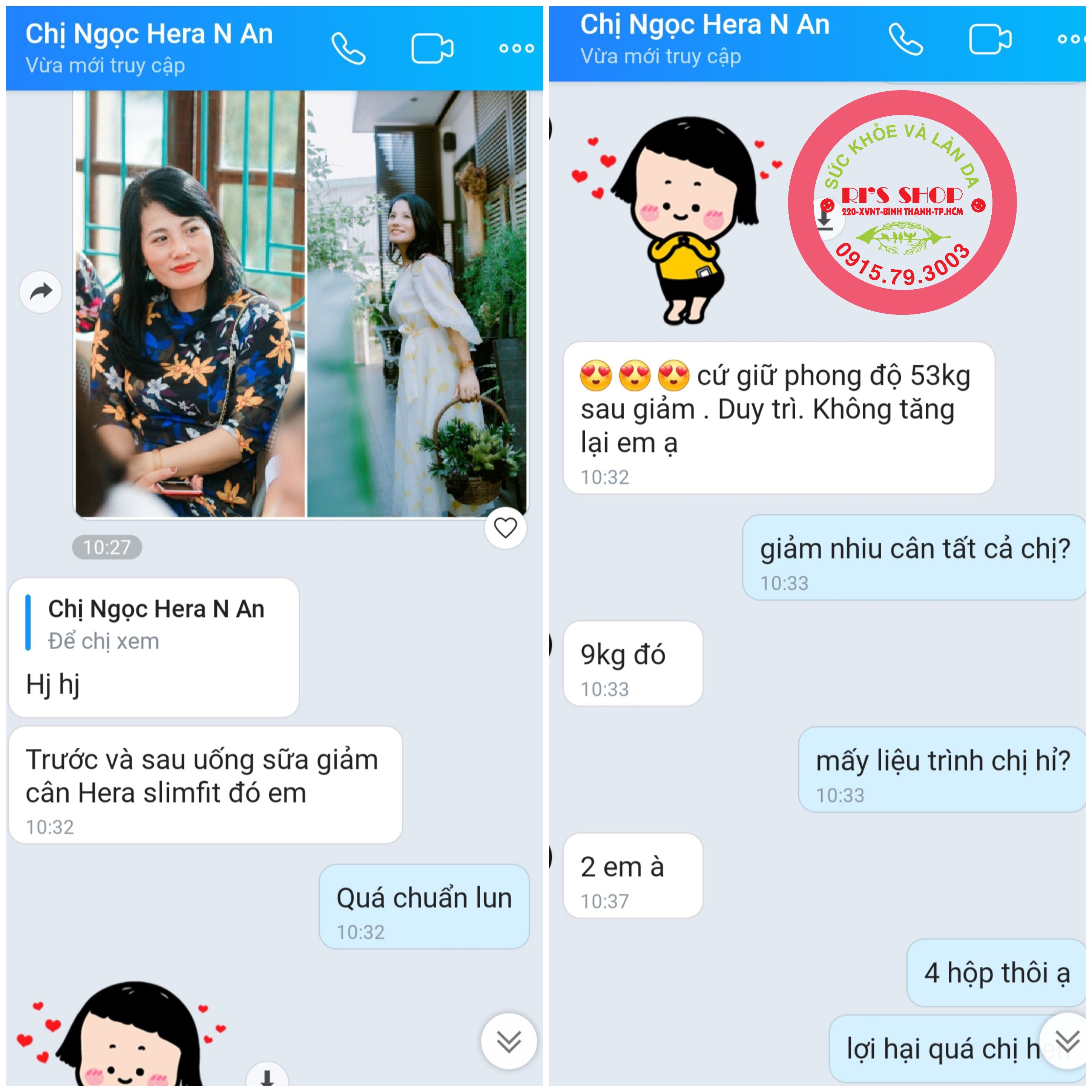 COMBO 2 Sữa Hỗ trợ Giảm Cân Hera Slimfit 500gr - Hỗ trợ giảm cân nhanh và an toàn