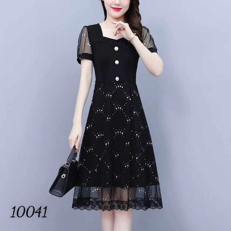 Đầm umi phối lưới kim tuyến thời trang - sành điệu , sang chảnh cho các nàng