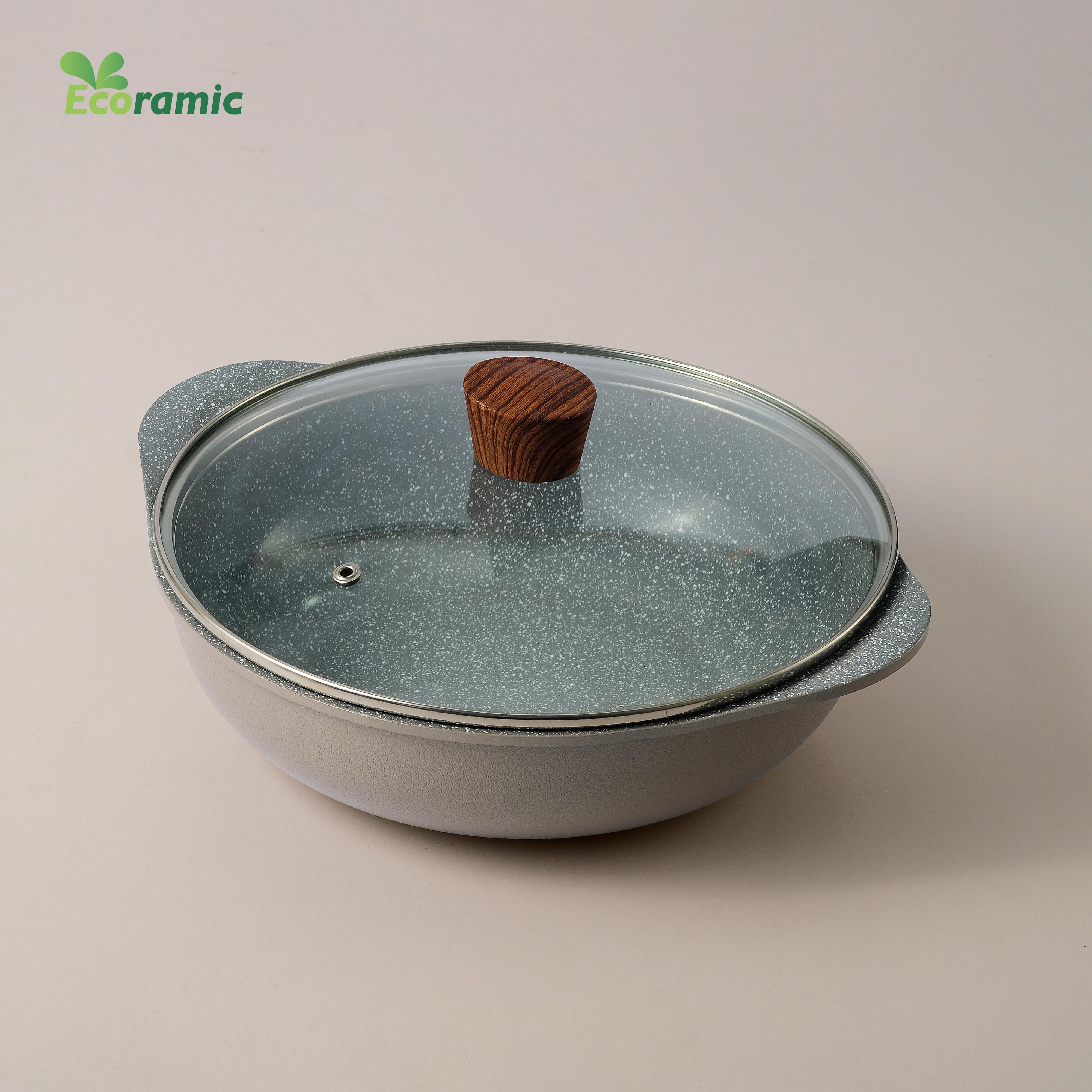 [CHÍNH HÃNG] Bộ 5 nồi cao cấp Ecoramic siêu chống dính, siêu bền Hàn Quốc