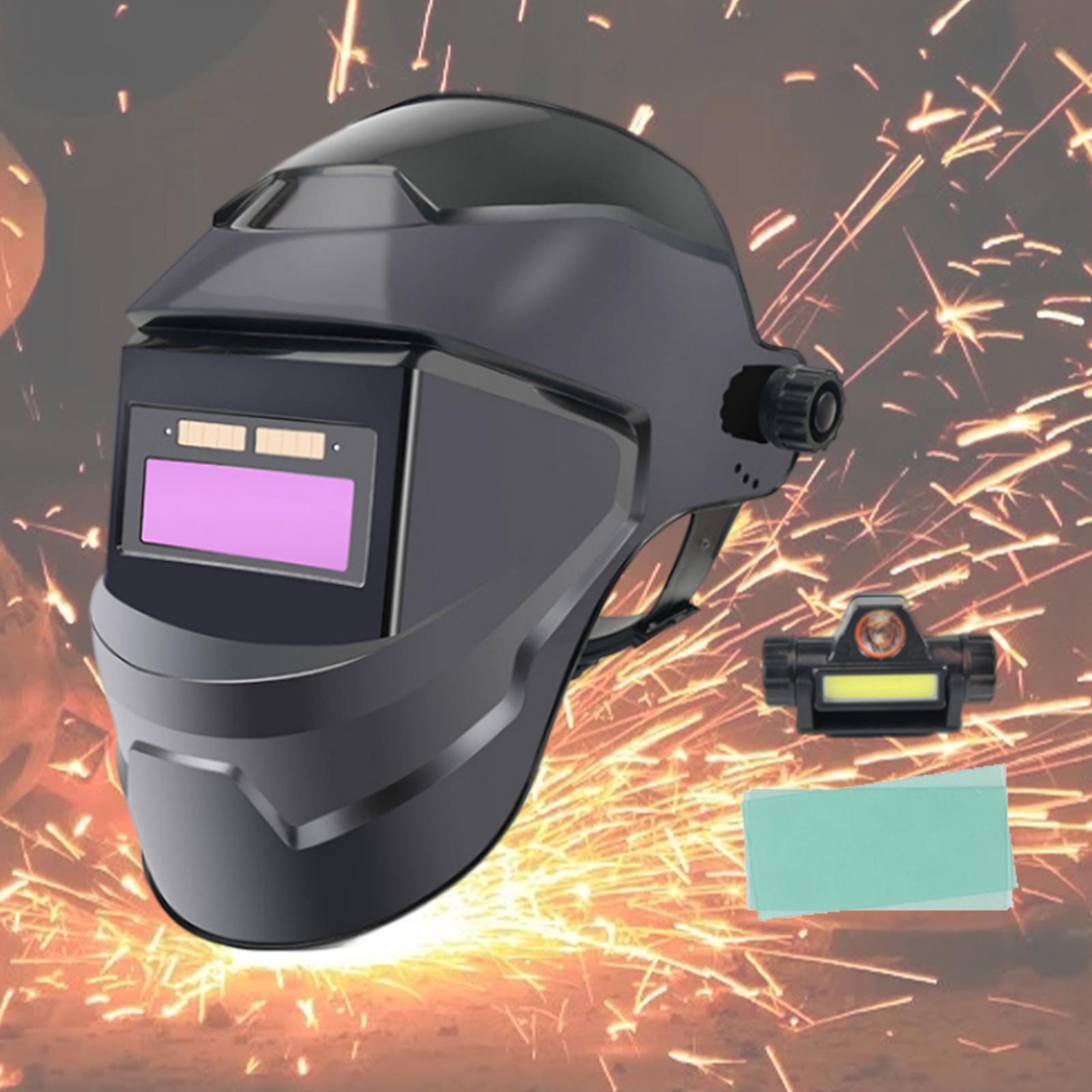 Solar Powered Welding  Large View True Color Welder Welding Face Cover