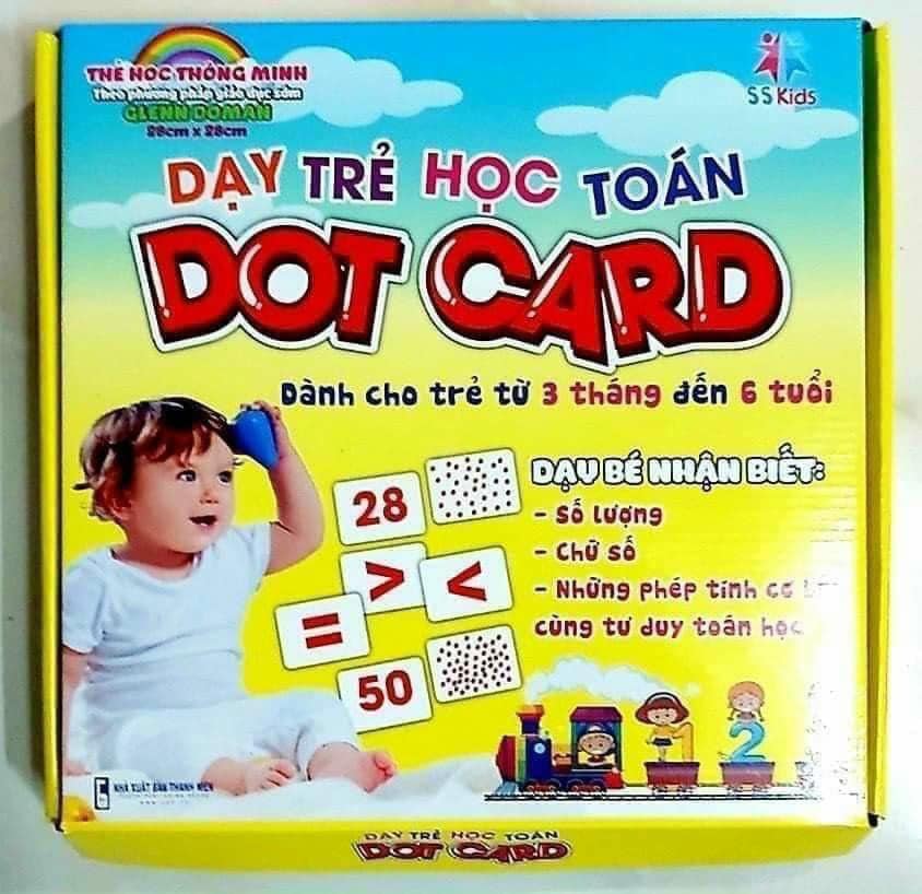 Thẻ Học Thông Minh Cho Bé, Flashcard Dot Card Khổ Lớn 21x21cm, Đồ Chơi Giáo Dục Sớm Cho Bé