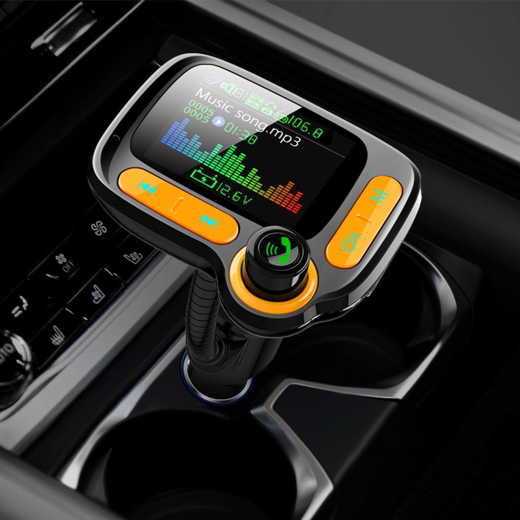 Handsfree Wireless Bluetooth Car FM Transmitter Kit Mp3 Player 2 USB Charger