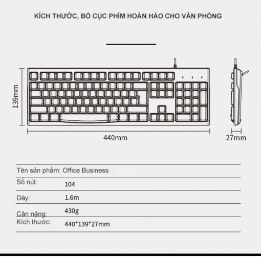 Bàn phím máy tính có dây Sothing MAKTO AK-320, chuột có dây MAKTO M1 USB cao cấp, độ nhạy cao, dannhf cho PC, Laptop- Hàng chính hãng