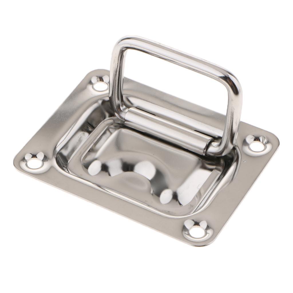 4X Boat Stainless Lift Handle Pull Deck Hinge