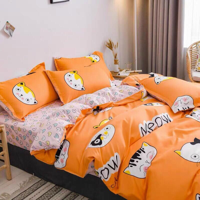 Bộ cotton poly Mèo vàng