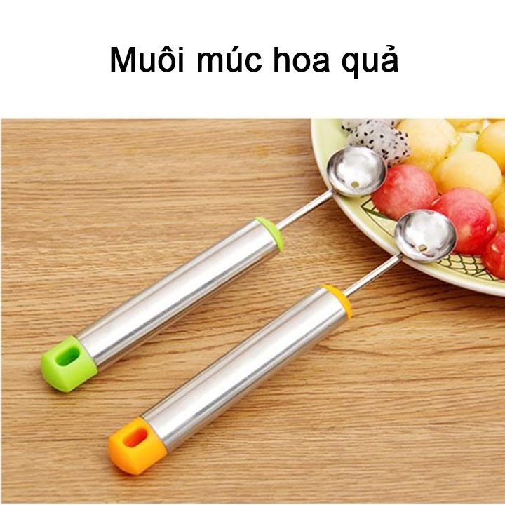 Muỗng múc hoa quả, múc kem bằng inox chuyên dụng