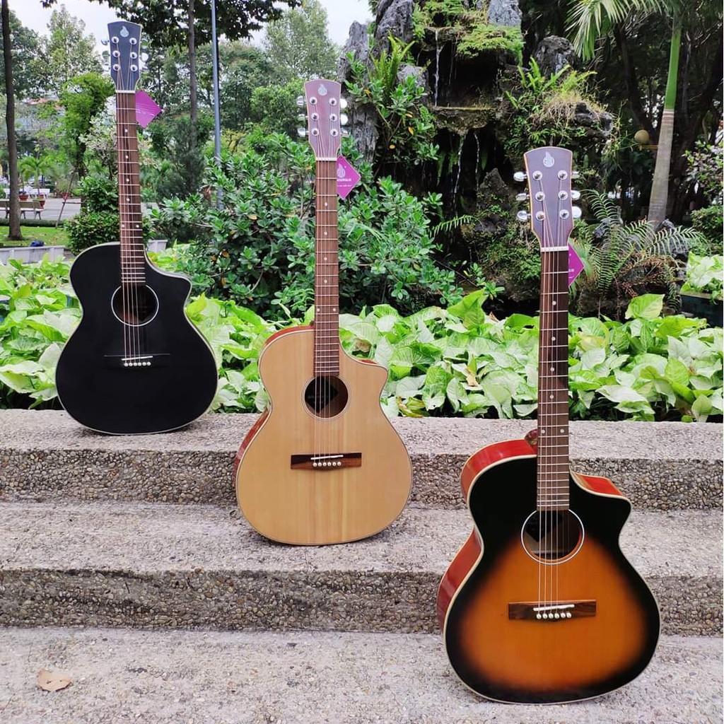 Đàn chuyên tập chơi có ty - guitar acoustic SVA102 tặng full phụ kiện