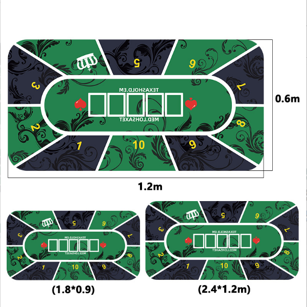 Thảm trải chơi bài các loại chống trơn trượt (0.6 x 1.2m) - tặng túi đựng chống nước