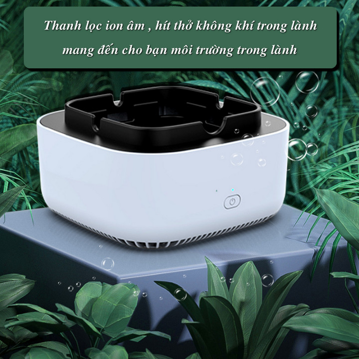 Gạt Tàn Thông Minh Air Purification Ashtray Khử Mùi , Lọc Không Khí - Home and Garden