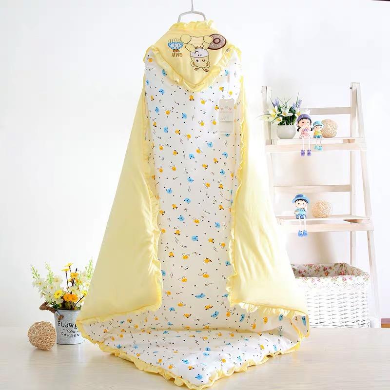 Dễ Thương Cho Bé Chống Đá Túi Ngủ Cotton Bao Chăn Hoạt Hình Sơ Sinh Đầm Bọc