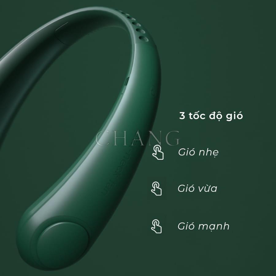 Quạt Đeo Cổ Parrot USB Mini Không Cánh Tiện Lợi, Thời Trang, Kiểu Dáng Thể Thao, Sử Dụng Trong 10H