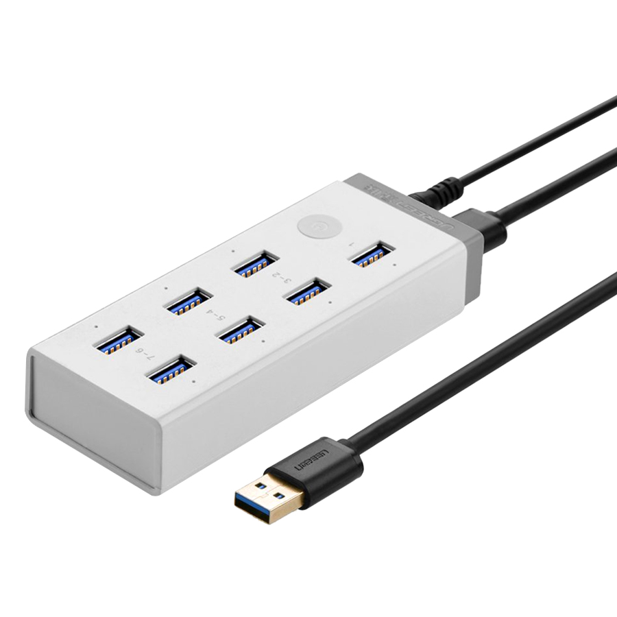 Hub USB Ugreen 20296 7 Cổng USB 3.0 BC1.2 (48W) - Hành Chính Hãng