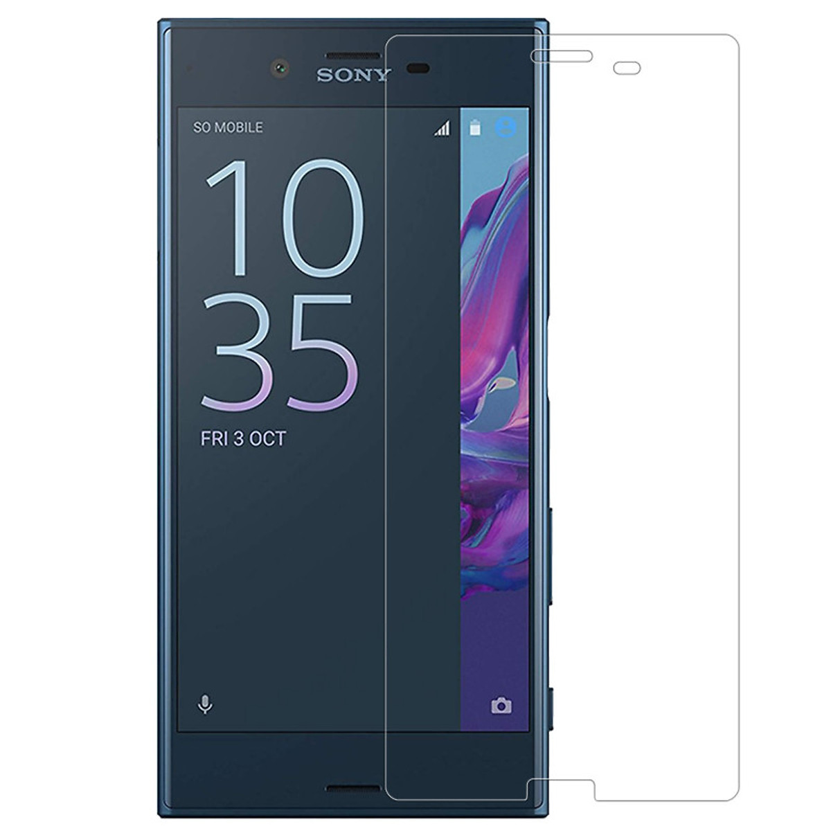 Tấm dán kính cường lực 9H cho Sony Xperia XZ Premium chống vỡ, chống xước màn hình hiệu Glass Pro