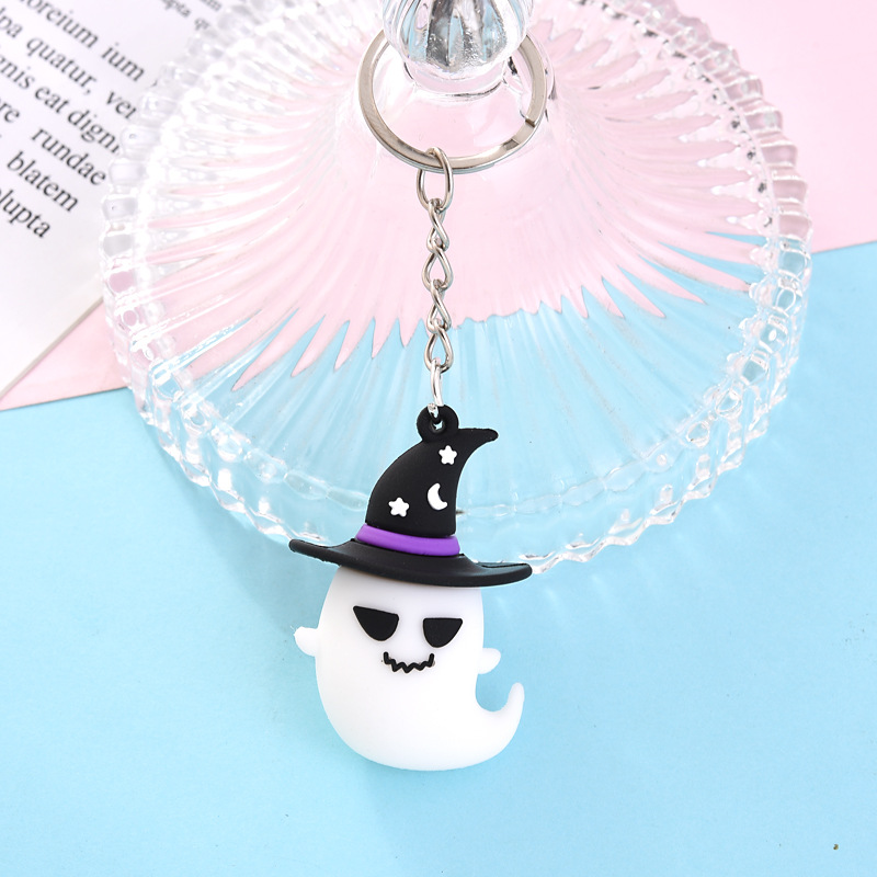 5 Cái Móc khóa Halloween hoạt hình quà tặng ngày lễ mặt dây chuyền cặp học sinh đồ trang trí xe hơi bí ngô dơi