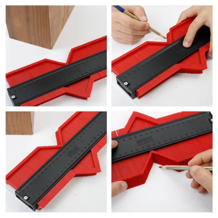 Thước sao chép hình dạng đa năng 25cm - 250mm
