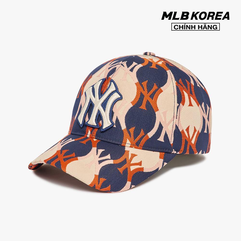 MLB - Nón bóng chày unisex Cube Monogram Curved 3ACPM212N