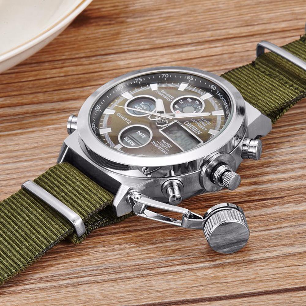 Đồng hồ kỹ thuật số OHSEN Nam Không thấm nước