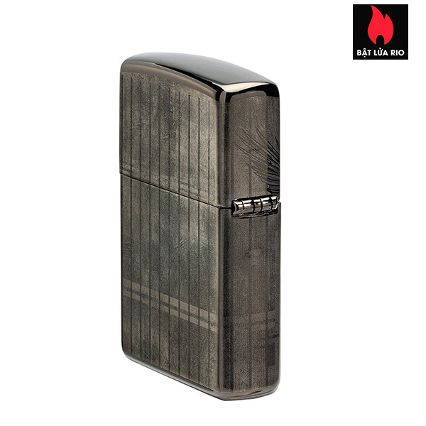 Bật Lửa Zippo 48360 – Zippo Harley-Davidson Eagle Photo Image 360° High Polish Black