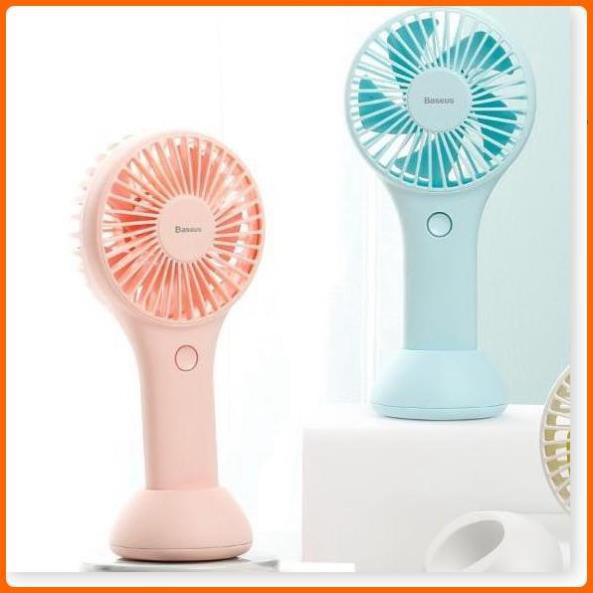 Quạt Mini Cầm Tay Y100 Mini USB Fan Di Động Hoặc Để Bàn Pin Bền 1800Mah Tiện Dụng Hàng Chính Hãng Baseus