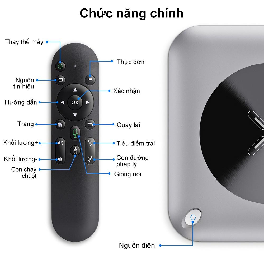 [HÀNG CHÍNH HÃNG GOOJODOQ] Máy Chiếu 4K Wifi Full 1080p Bluetooth Tích Hợp Loa Hỗ trợ đồng bộ màn hình điện thoại thông minh dành cho Android