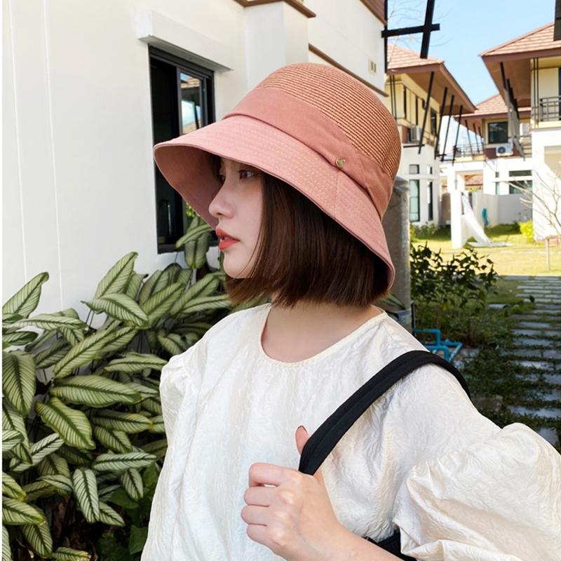 Nón Bucket Nữ / Nón Rộng Vành Nữ / Mũ Cói Rộng Vành / Nón Chống Nắng / Mũ Trùm Đầu Chống Nắng / Nón Vành Rộng Chống Tia UV Thời Trang Dành Cho Nữ