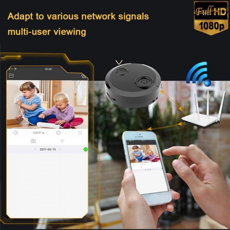 Camera mini wifi HDQ15 1080P Hồng Ngoại quay đêm cục nét
