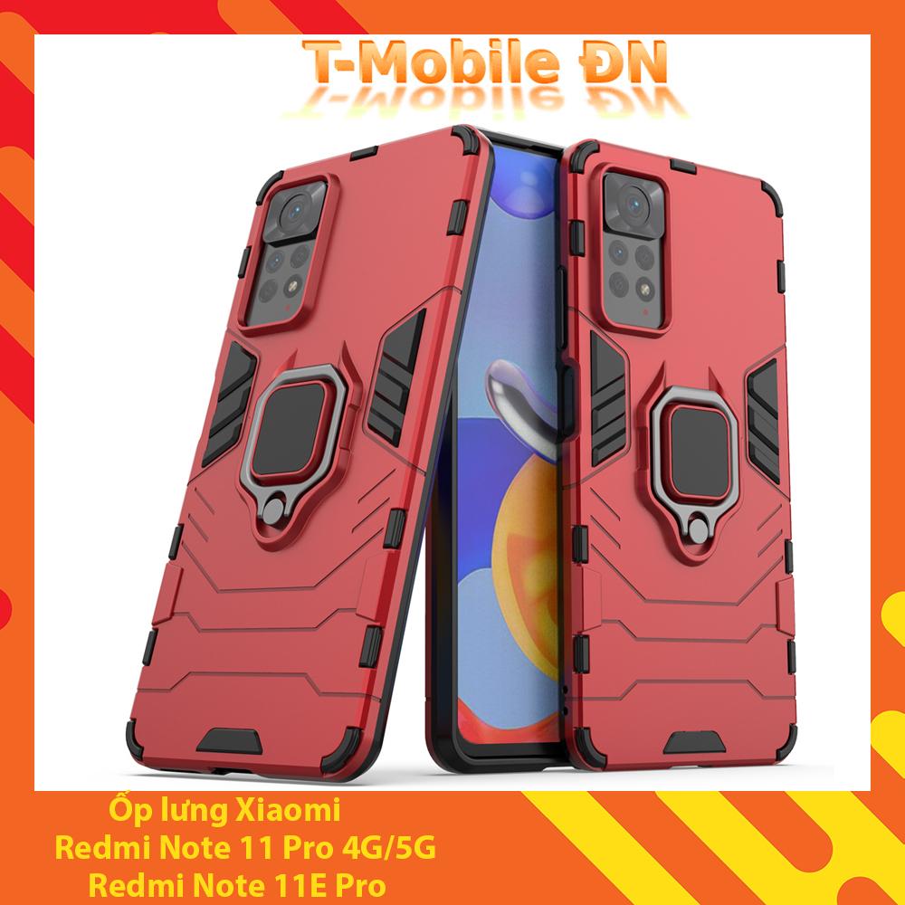 Ốp lưng cho Xiaomi Redmi Note 11 11E 12 Pro 4G/5G iRON MAN IRING Nhựa PC cứng viền dẻo chống sốc