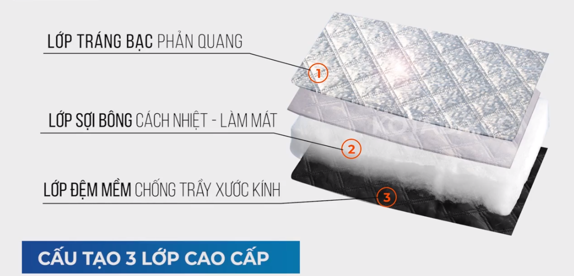 Bạt che nắng kính lái ô tô