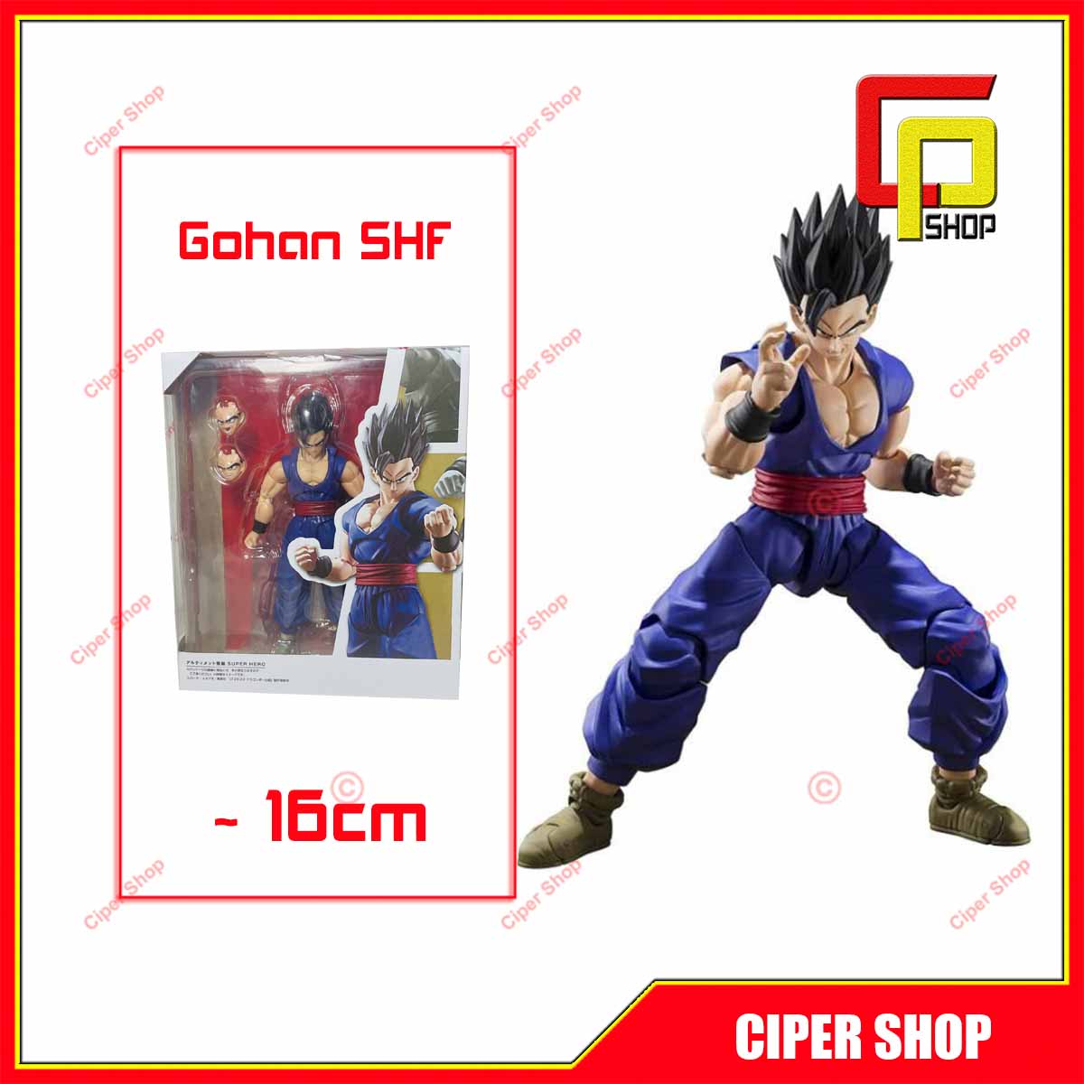 Mô hình Son Gohan SHF - Mô hình gohan có khớp - Mô hình Dragon Ball