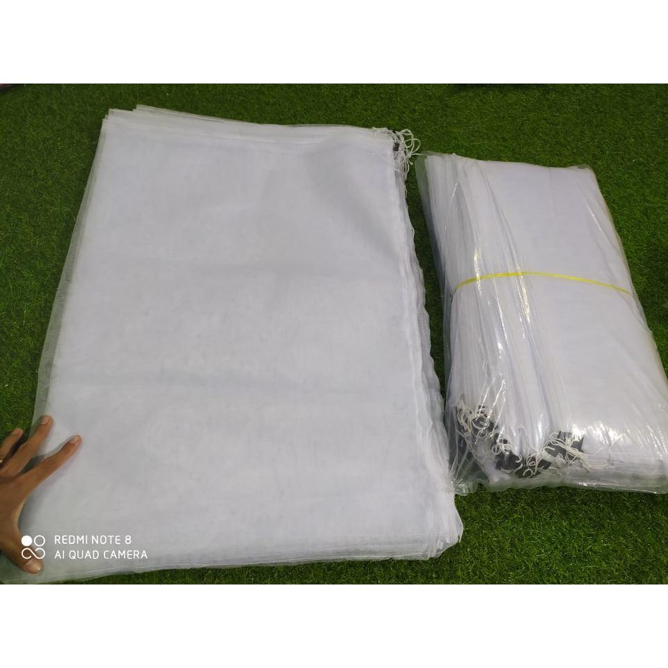 100 CÁI TÚI LƯỚI MÙNG BỌC MÍT THÁI LOẠI LƯỚI MÙNG TỐT 50*70cm