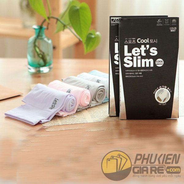 Găng tay chống nắng xỏ ngón Let's Slim