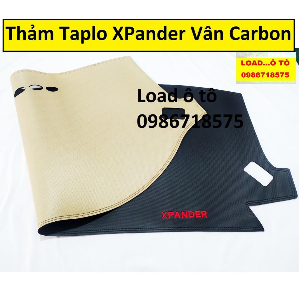 Thảm Taplo Xe Mitsubishi Xpander 2022-2018, Xpander Cross Mẫu Da Carbon Cao Cấp Nhất Thị Trường