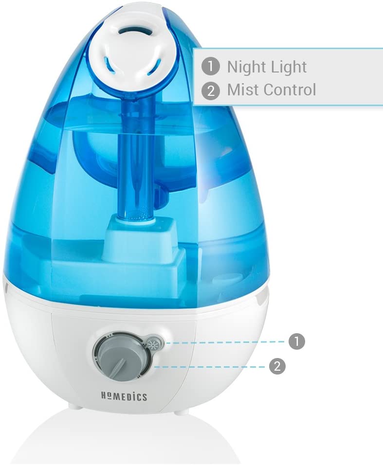 Máy tạo độ ẩm công nghệ siêu âm, khử khuẩn UV UHE-CM25D, thương hiệu Homedics-hàng nhập khẩu