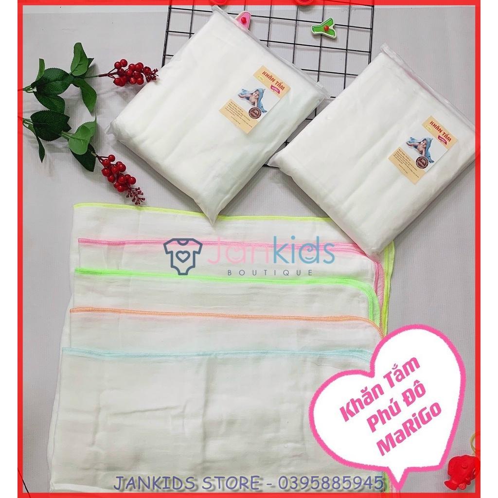 Khăn tắm MARIGO 4 lớp/ 6 lớp 100% cotton siêu mềm siêu thấm kích thước 95x90cm dùng cho bé ủ, lau người, chăn đắp