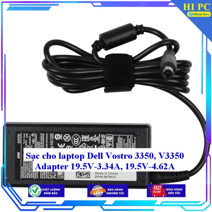 Sạc cho laptop Dell Vostro 3350 V3350 Adapter 19.5V-3.34A 19.5V-4.62A - Kèm Dây nguồn - Hàng Nhập Khẩu