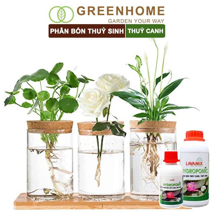 Dung dịch thủy canh Lavamix, chuyên trồng hoa sen, cây trong nước, an toàn cho cá |Greenhome