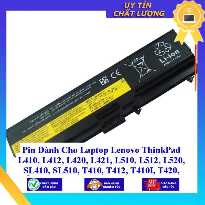 Pin dùng cho Laptop Lenovo ThinkPad L410 L412 L420 L421 L510 L512 L520 SL410 SL510 T410 T412 T410I T420 T43 - Hàng Nhập Khẩu  MIBAT281