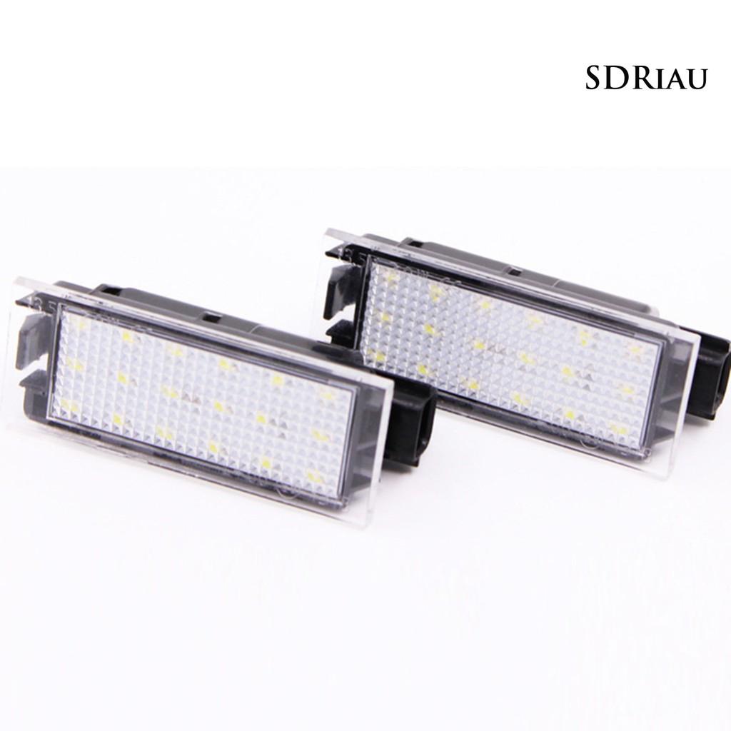 Bộ 2 Đèn Led Chiếu Sáng Biển Số Xe Cho Renault Clio Megane Master