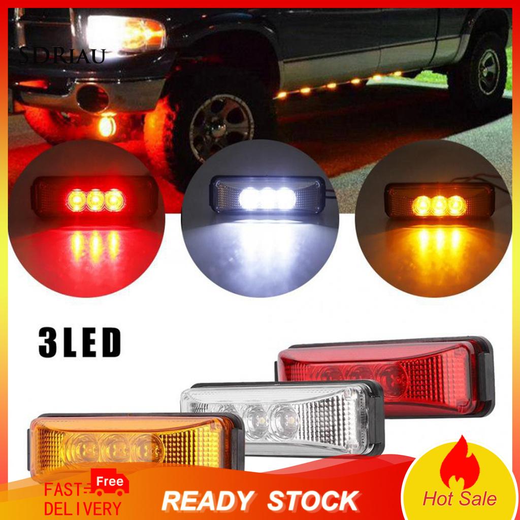 STURDY Đèn 3 Bóng Led 3 Màu Gắn Hông Xe Tải