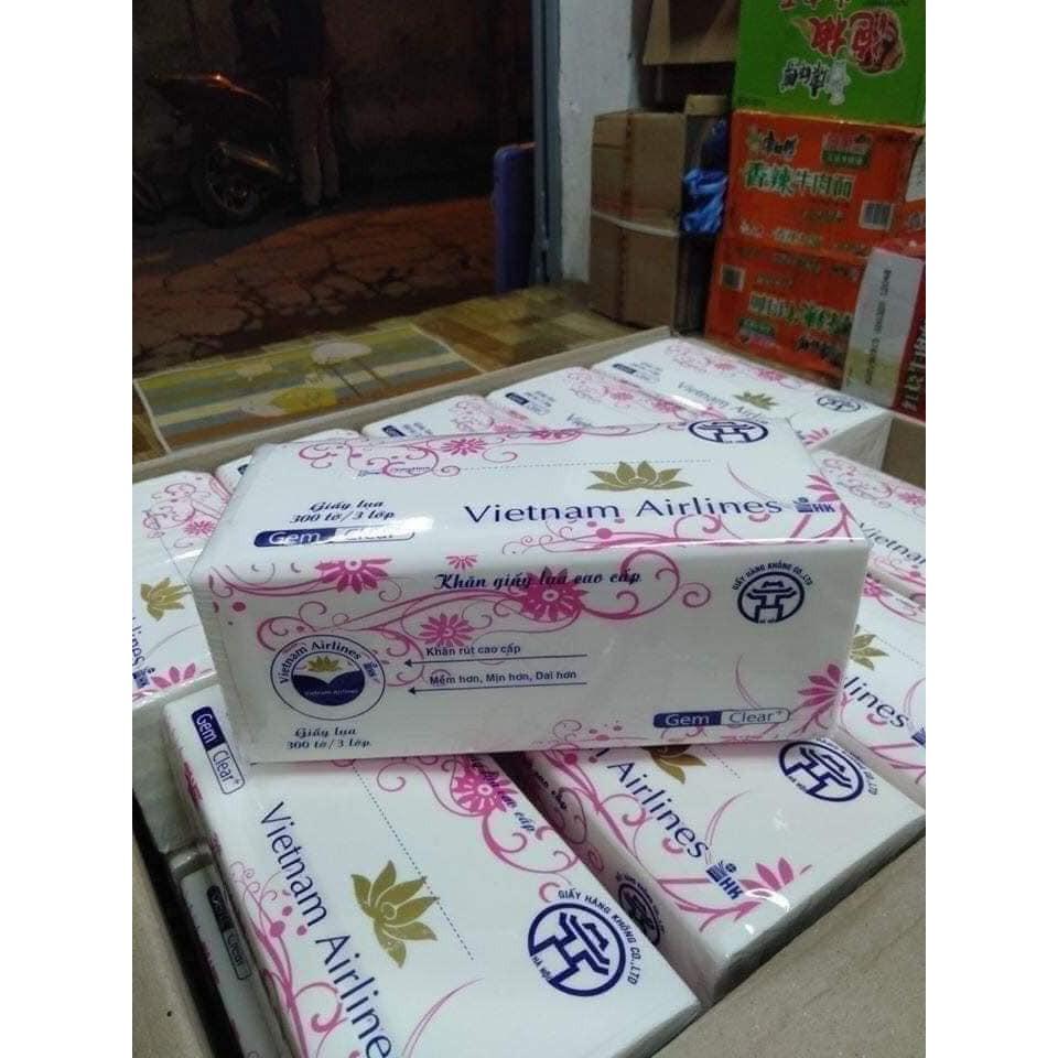 Khăn Giấy Lụa Hàng Không Cao Cấp 3 Lớp 300 Tờ
