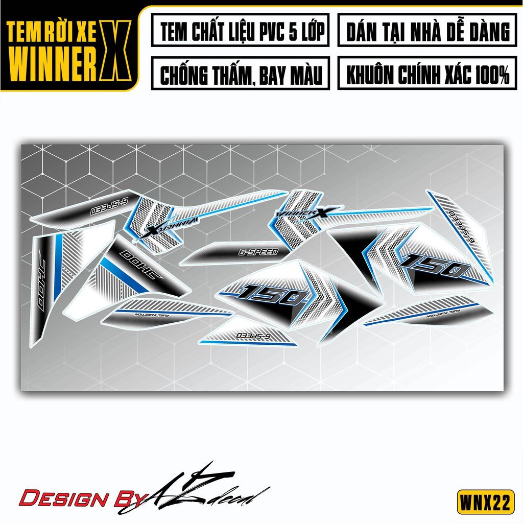 Tem Rời Dán Xe Winner X Phong Cách Hiện Đại | WNX22 | Decal Chế Xe Máy Chống Nước, Chống Bay Màu