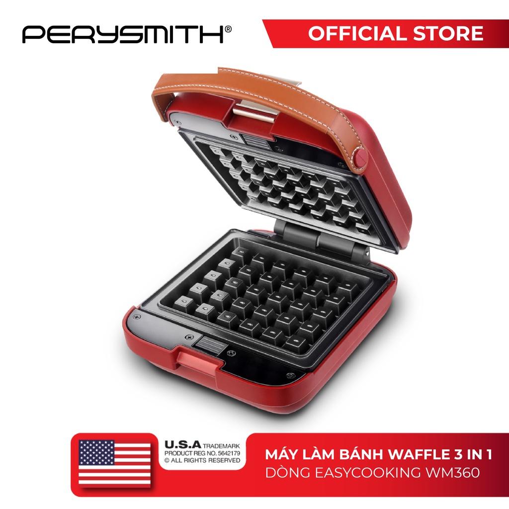 Máy làm bánh Waffle 3 trong 1 PerySmith WM360 - Hàng chính hãng