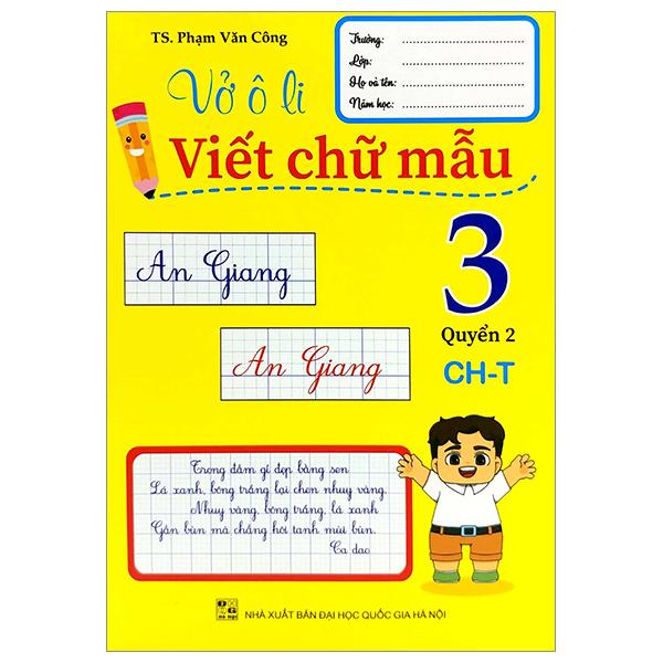 Vở Ô Li Viết Chữ Mẫu 3 - Quyển 2