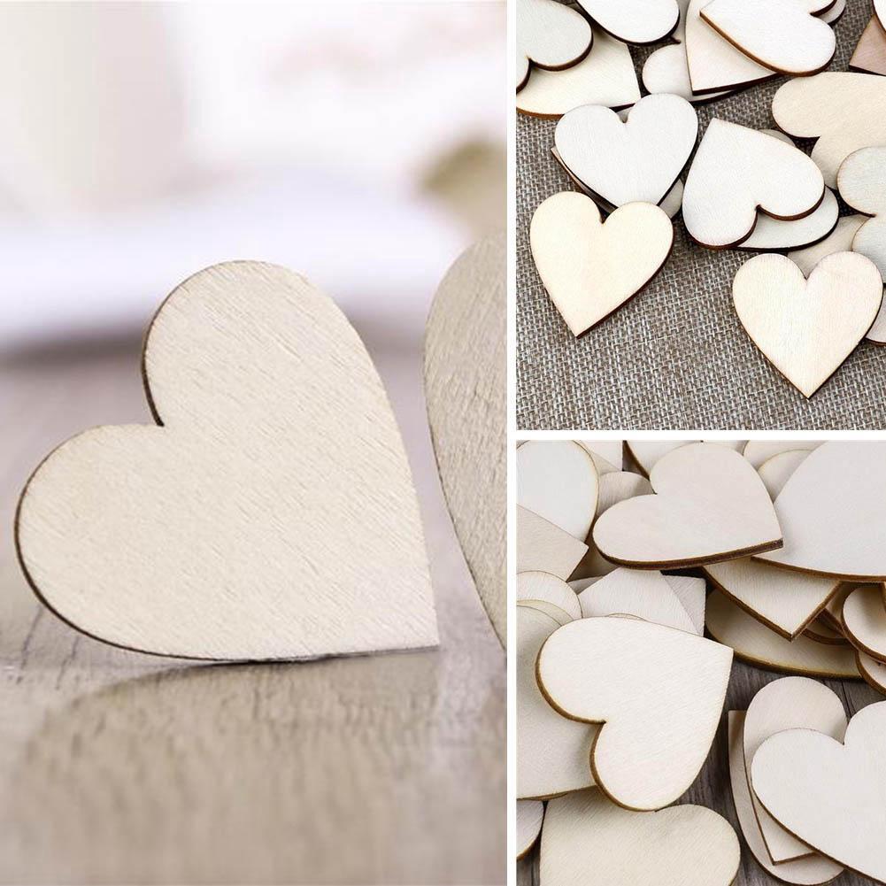 Set 10 Miếng gỗ DIY trang trí decor phòng, cửa hàng (Hình tròn, Trái tim, Ngôi sao tùy chọn