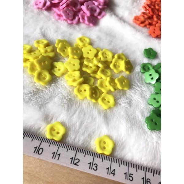 20 Cúc áo bông hoa nhiều màu sắc dùng làm nút áo, cúc áo, trang trí sản phẩm handmade xinh xắn