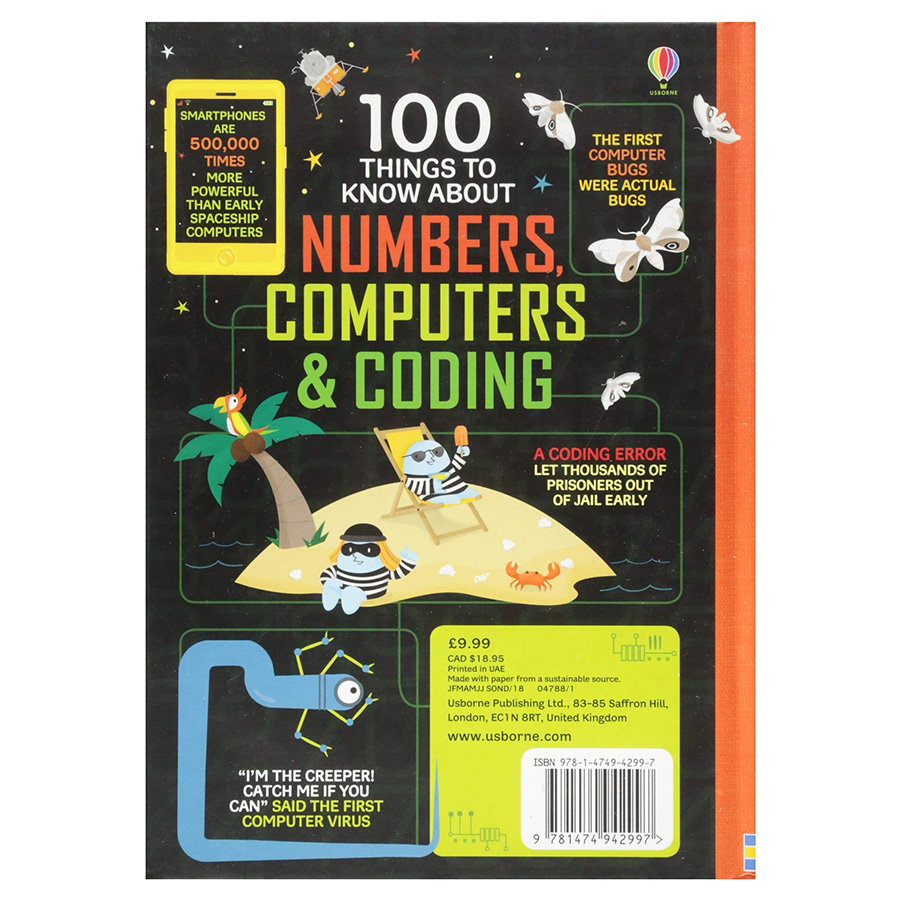 Usborne 100 Things To Know About Numbers , Computers and Coding